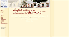 Desktop Screenshot of hotel-alte-muehle.de